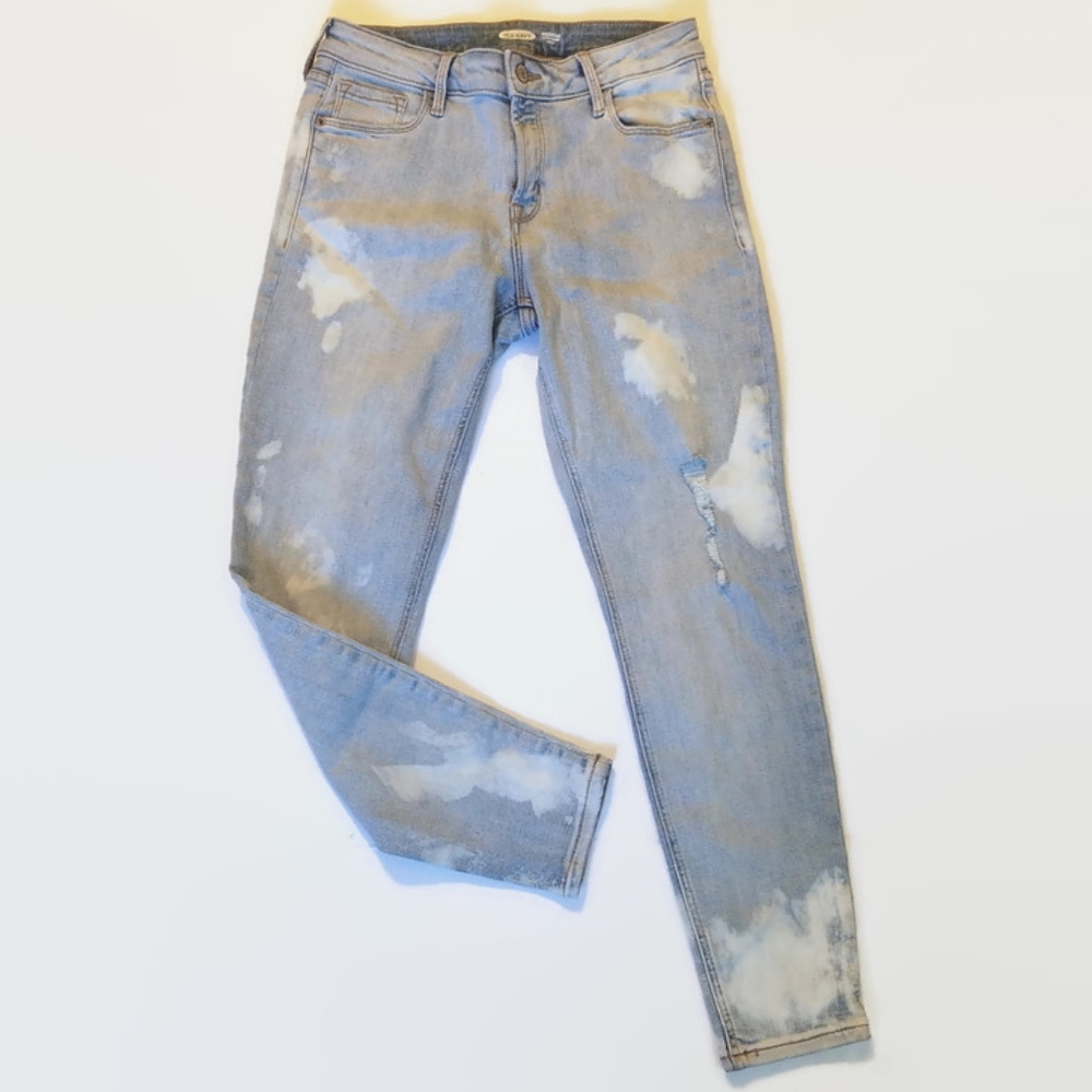 Old Navy Rockstar Bleached Super Skinny Jeans